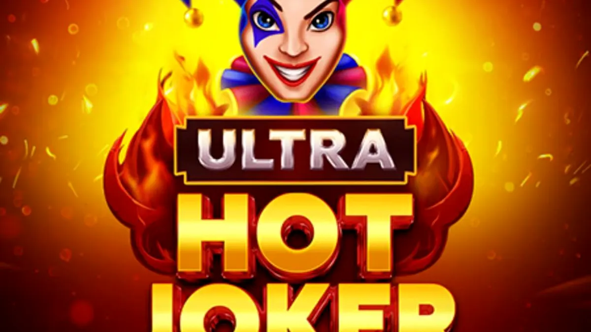 Interface clássica do slot Ultra Hot Joker com símbolos de frutas e fogo