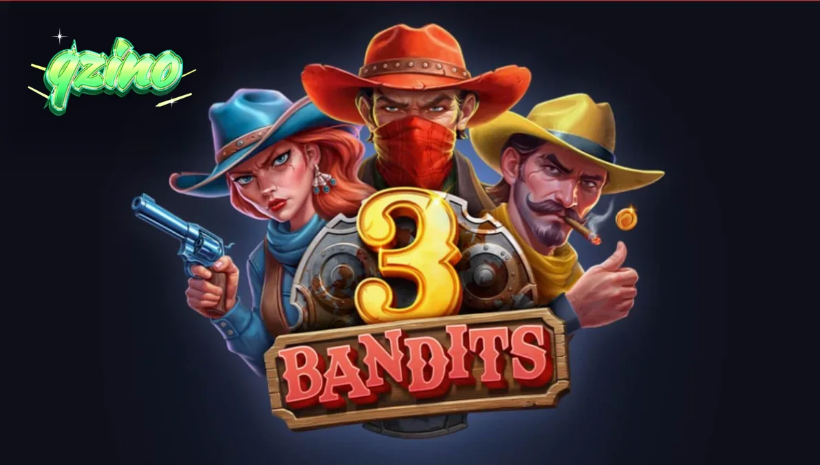 Interface do jogo 3 Bandits mostrando bandidos e moedas